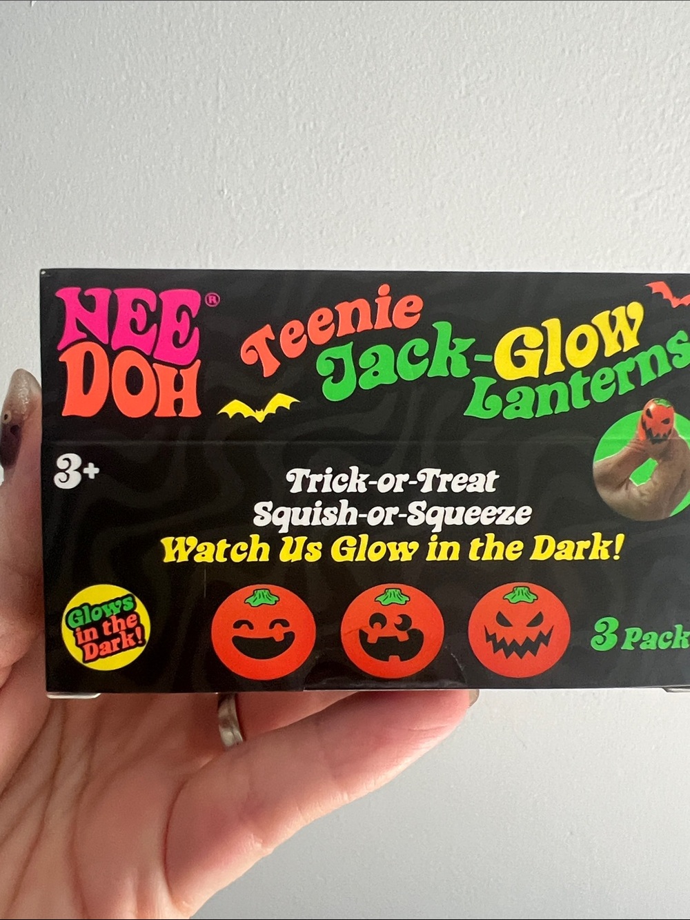 NWT - Nee Doh Teenie NeeDoh Jack-Glow Lanterns 3-Pack Jack-Glow Lanterns